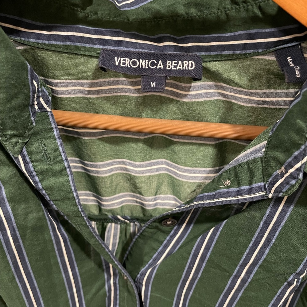 Veronica Beard Women’s Half Button Striped Shirt - image 3